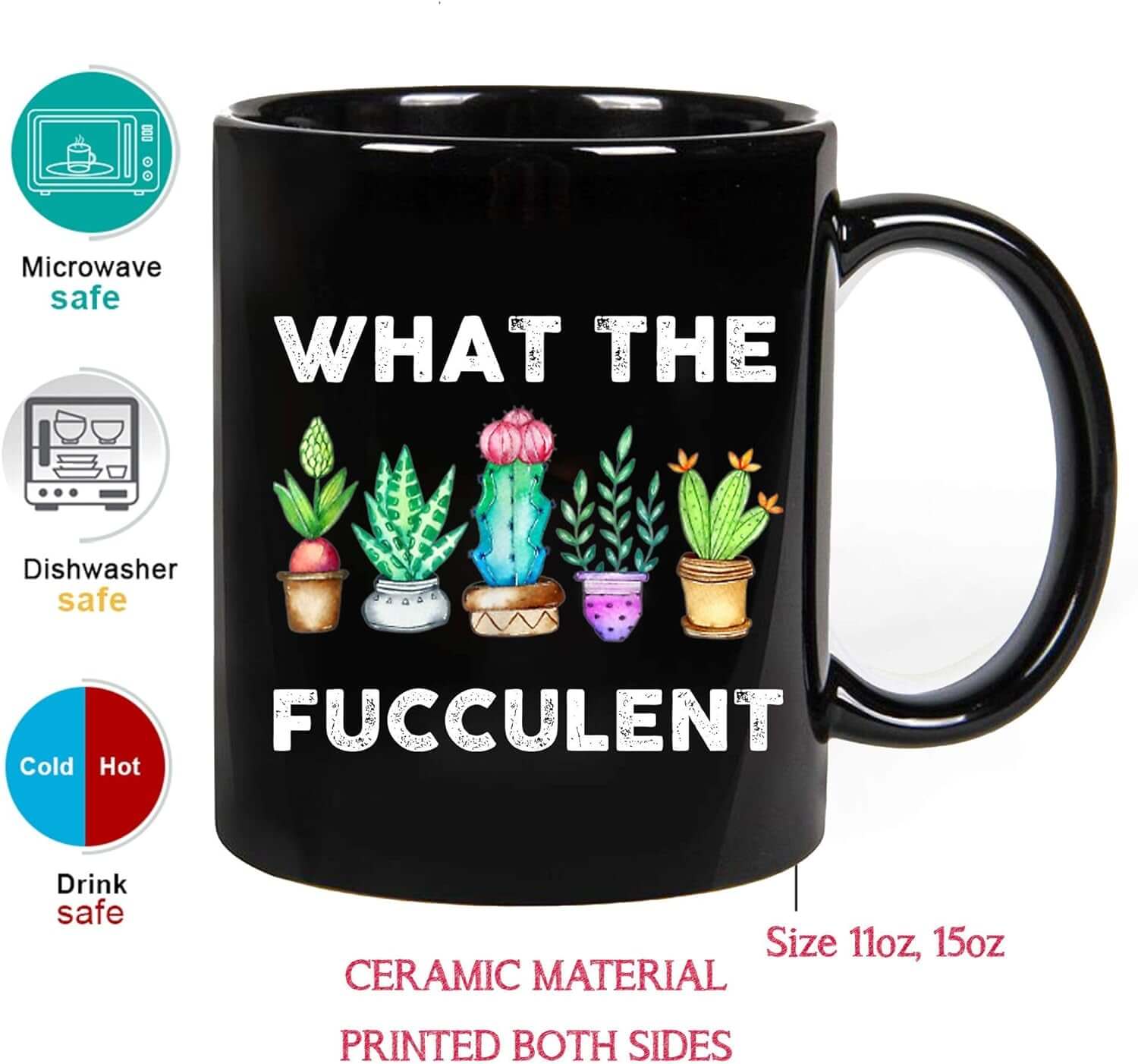 What the Fucculent Mug - Tiny Zen Gardens