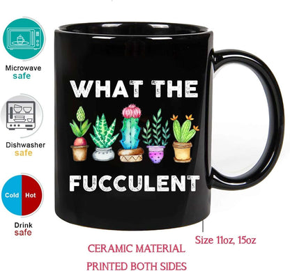 What the Fucculent Mug - Tiny Zen Gardens