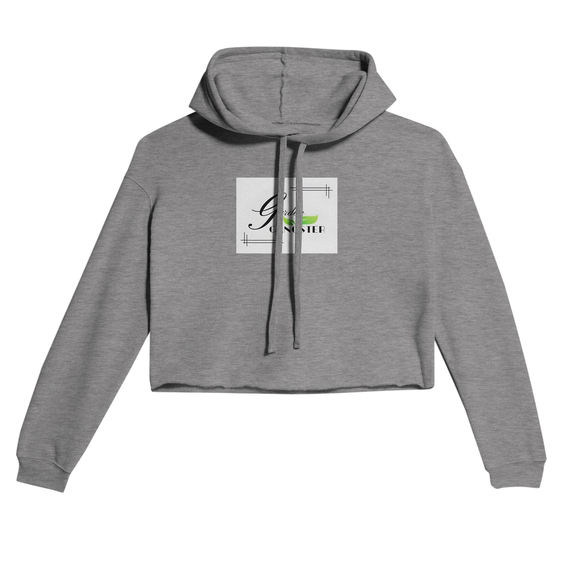 Women's Cropped Hoodie | Garden Gangster | Tiny Zen Gardens - Tiny Zen Gardens