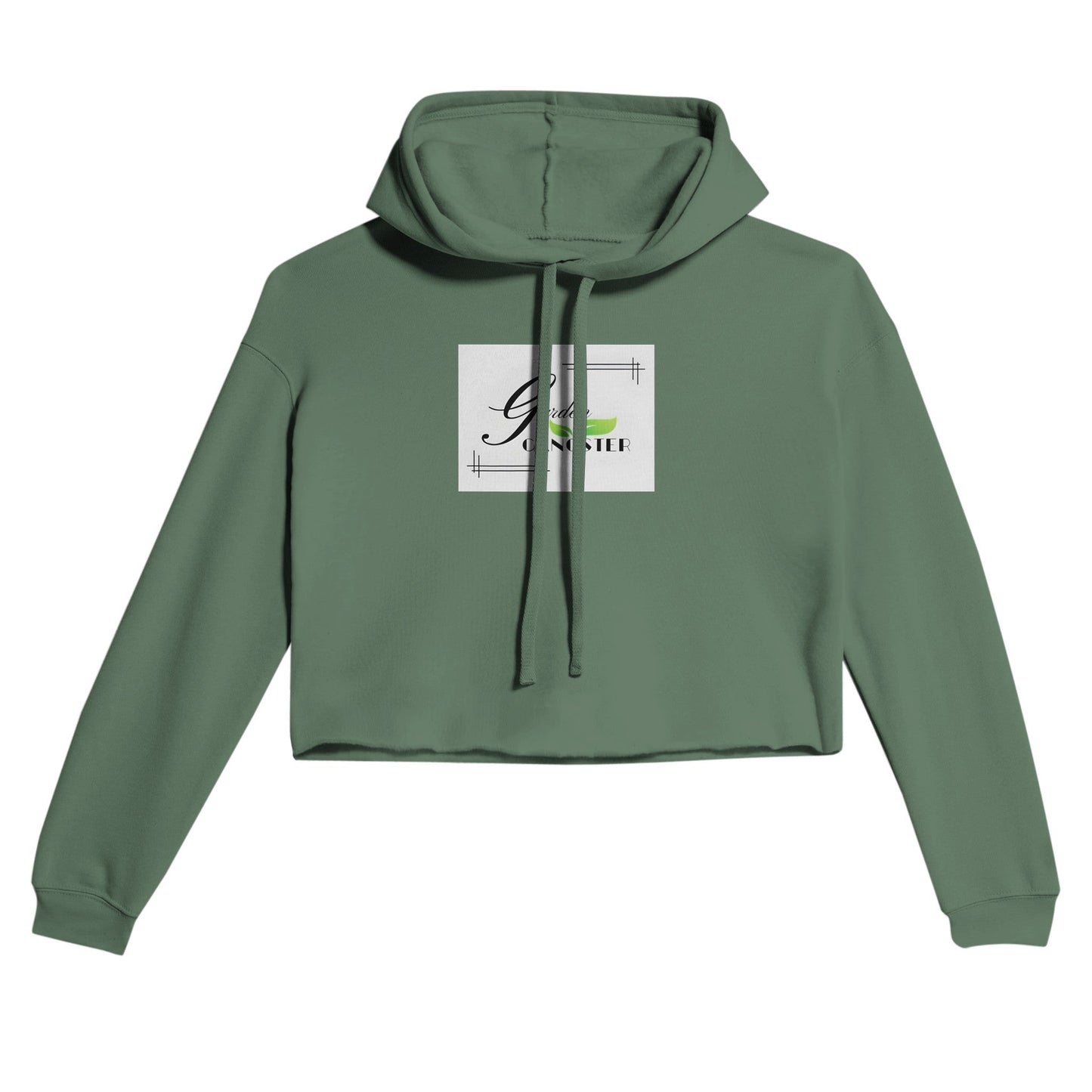 Women's Cropped Hoodie | Garden Gangster | Tiny Zen Gardens - Tiny Zen Gardens