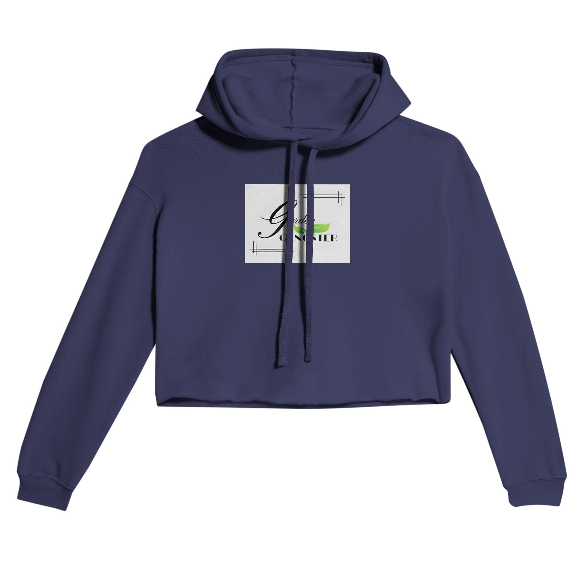 Women's Cropped Hoodie | Garden Gangster | Tiny Zen Gardens - Tiny Zen Gardens