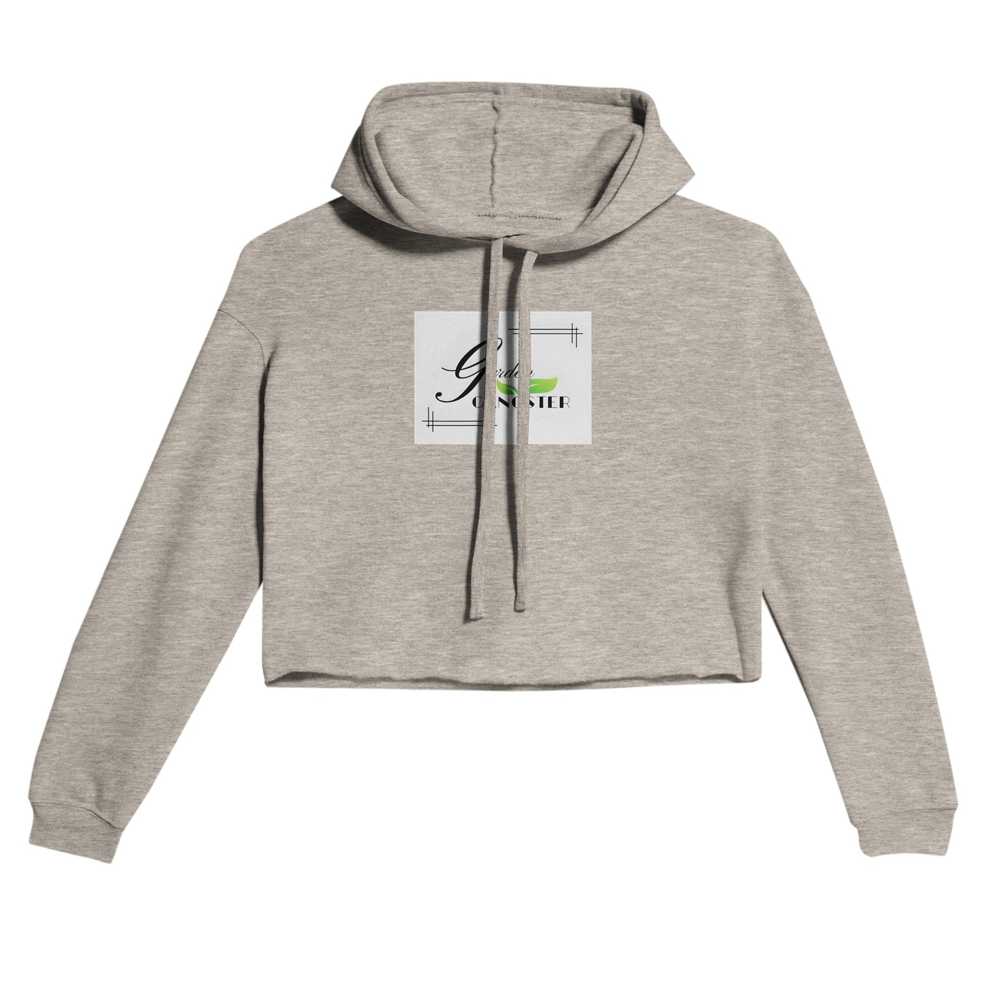 Women's Cropped Hoodie | Garden Gangster | Tiny Zen Gardens - Tiny Zen Gardens