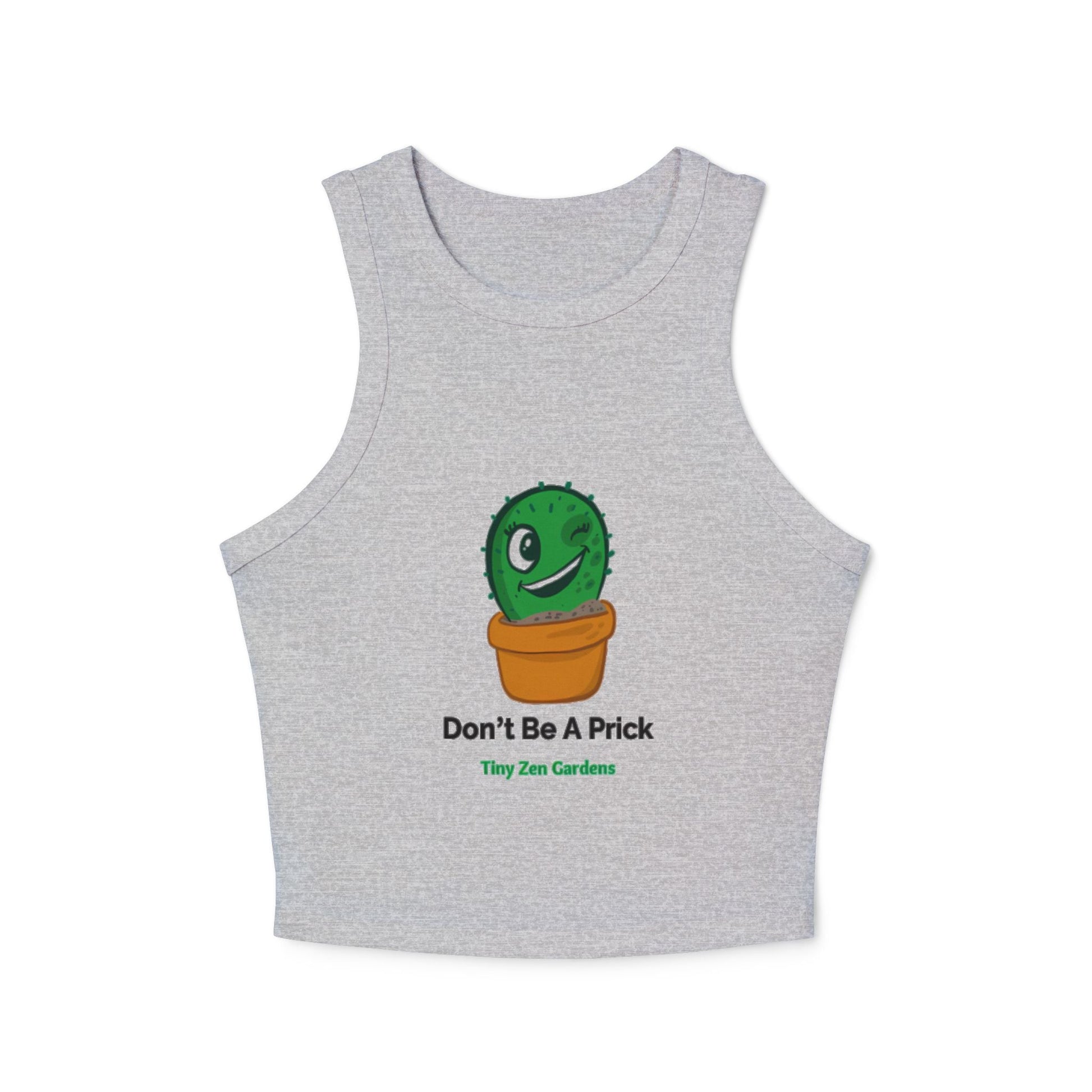 Women's Racer Tank Top | Don’t Be A Prick | Tiny Zen Gardens - Tiny Zen Gardens